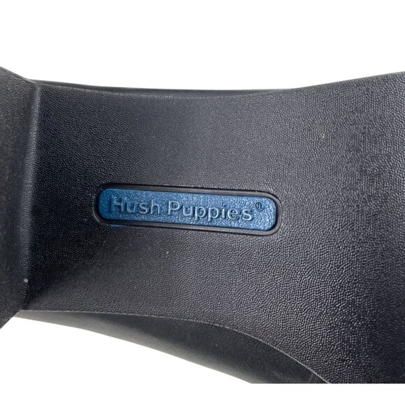 Hush Puppies Bebe Black Leather Block Heel Shoes Ladies Womens Size 9.5M - Picture 9 of 13